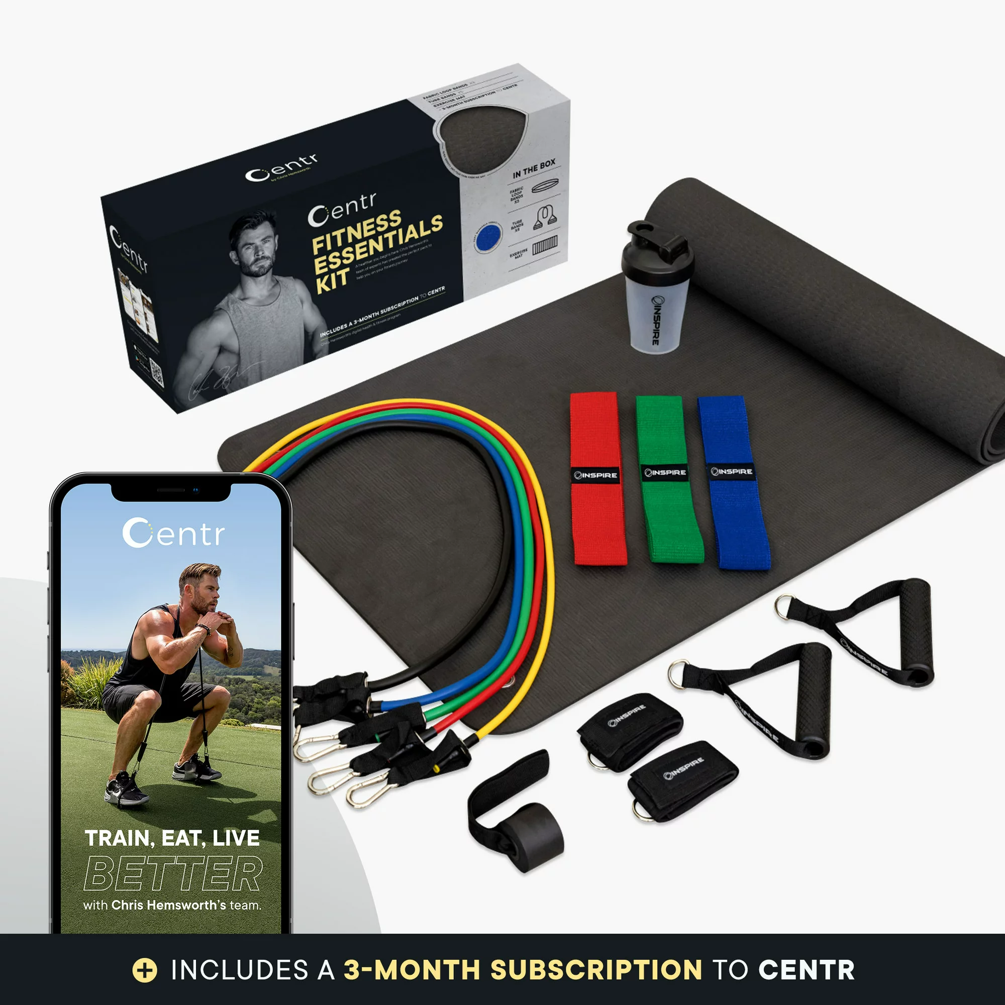 Centr by Chris Hemsworth Fitness Essentials Kit Home