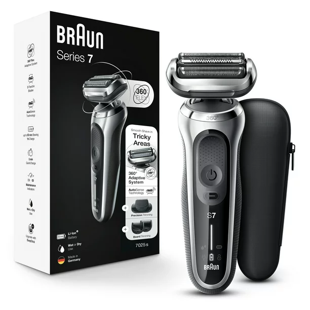 Braun Series 7 7025s Flex Rechargeable Wet Dry Men's Electric