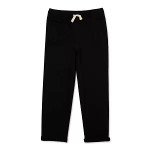 Wonder Nation Boys Woven Pull On Pants, Sizes 4-18 & Husky