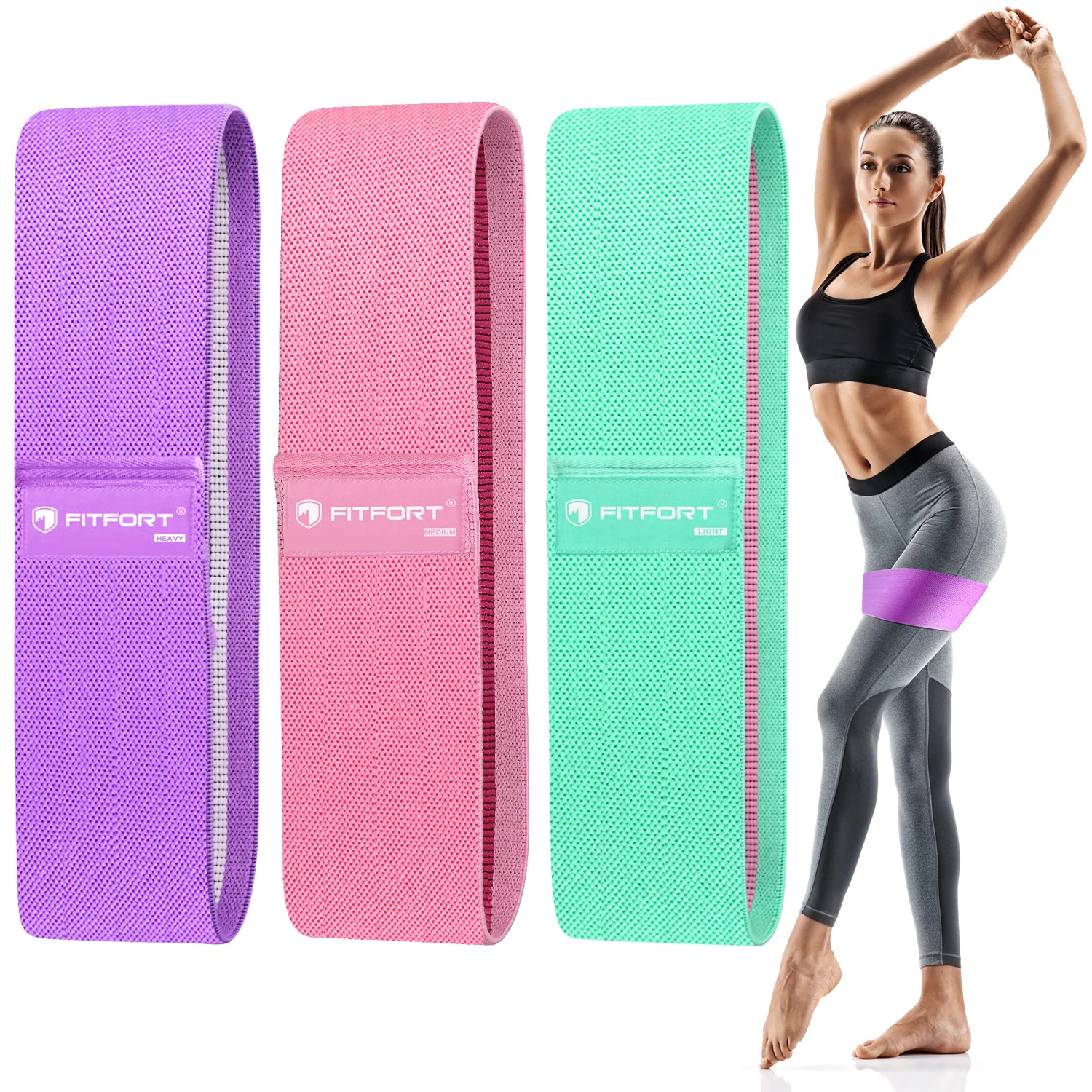 Meidong Resistance Bands for Legs and Butt Exercise Bands