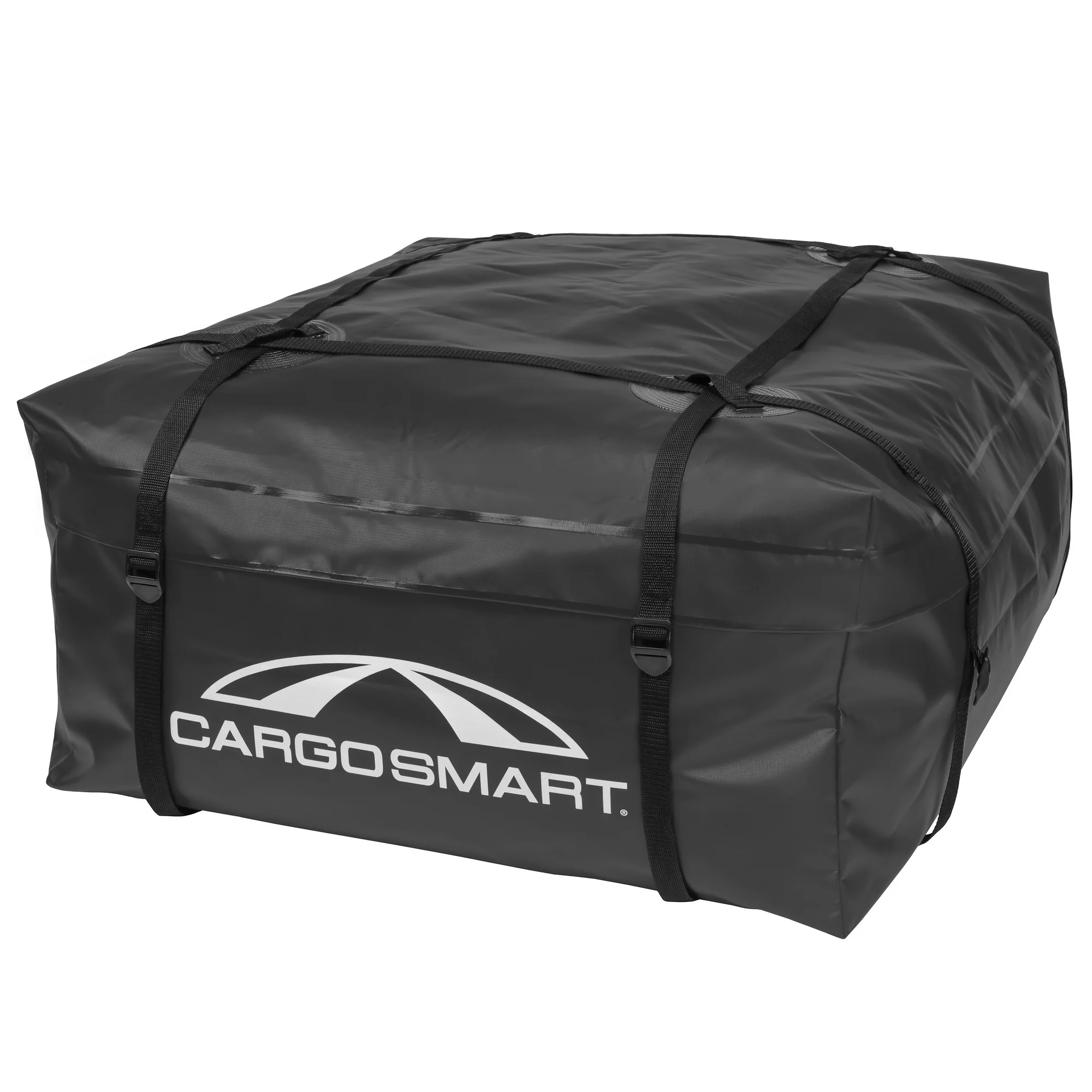 CargoSmart 10 Cubic feet Soft Sided Car Top Carrier Bag Black, 6620