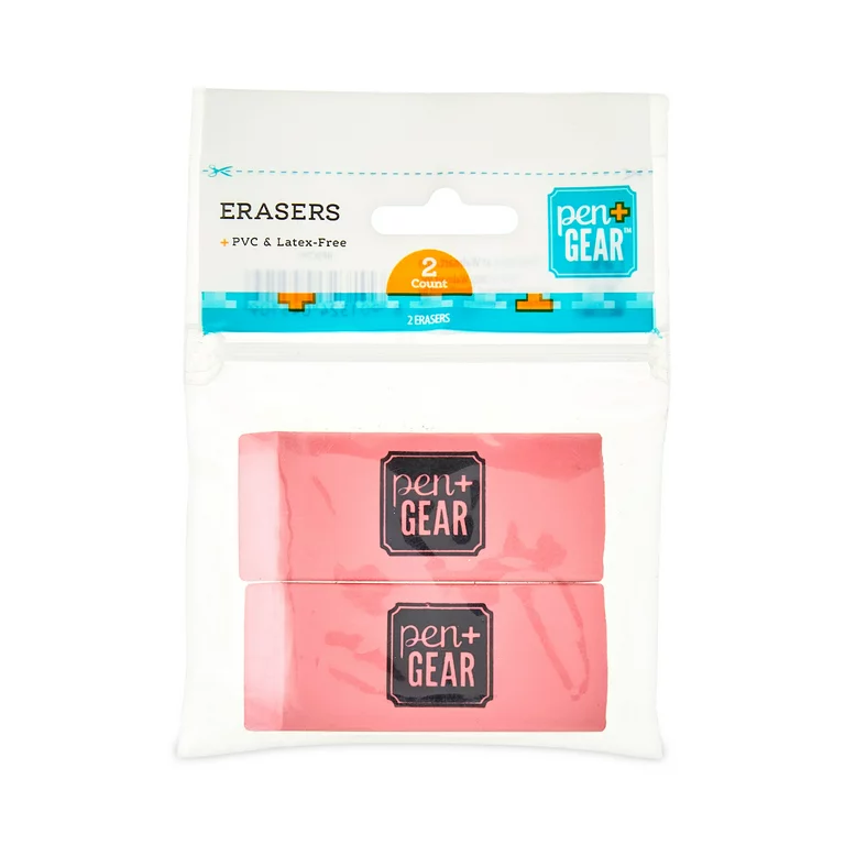 Pen+Gear Erasers, 2 Count